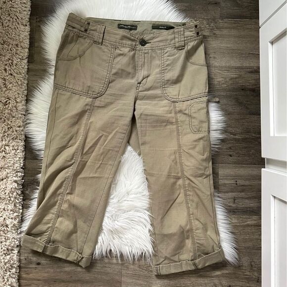 WOMENS EDDIE BAUER CAPRIS SIZE 8 - Picture 1 of 4